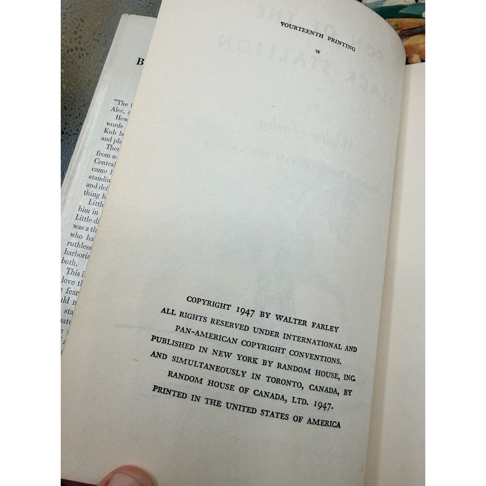 8 : 40s 50s Walter Farley The Black Stallion Novel Book Set Sulky Filly Satan + - Picture 8 of 16